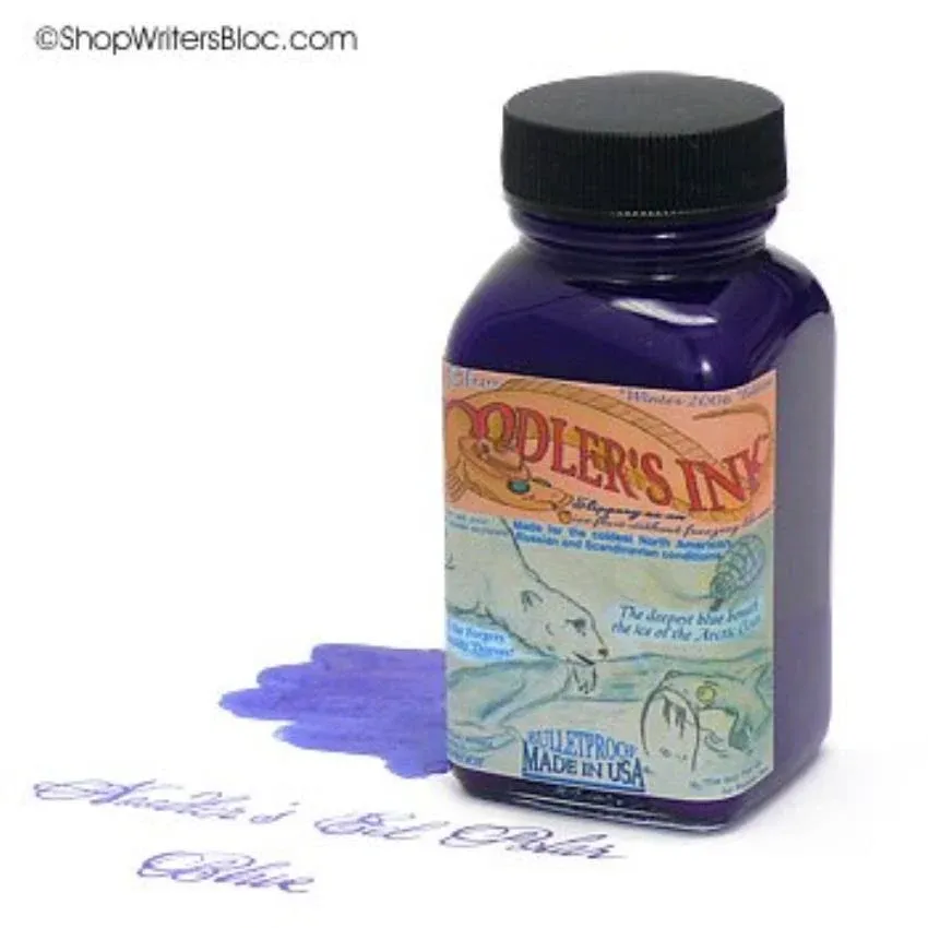 Noodler&#039;s Ink Fountain Pen Bottled Ink, 3oz - Eternal Polar Blue