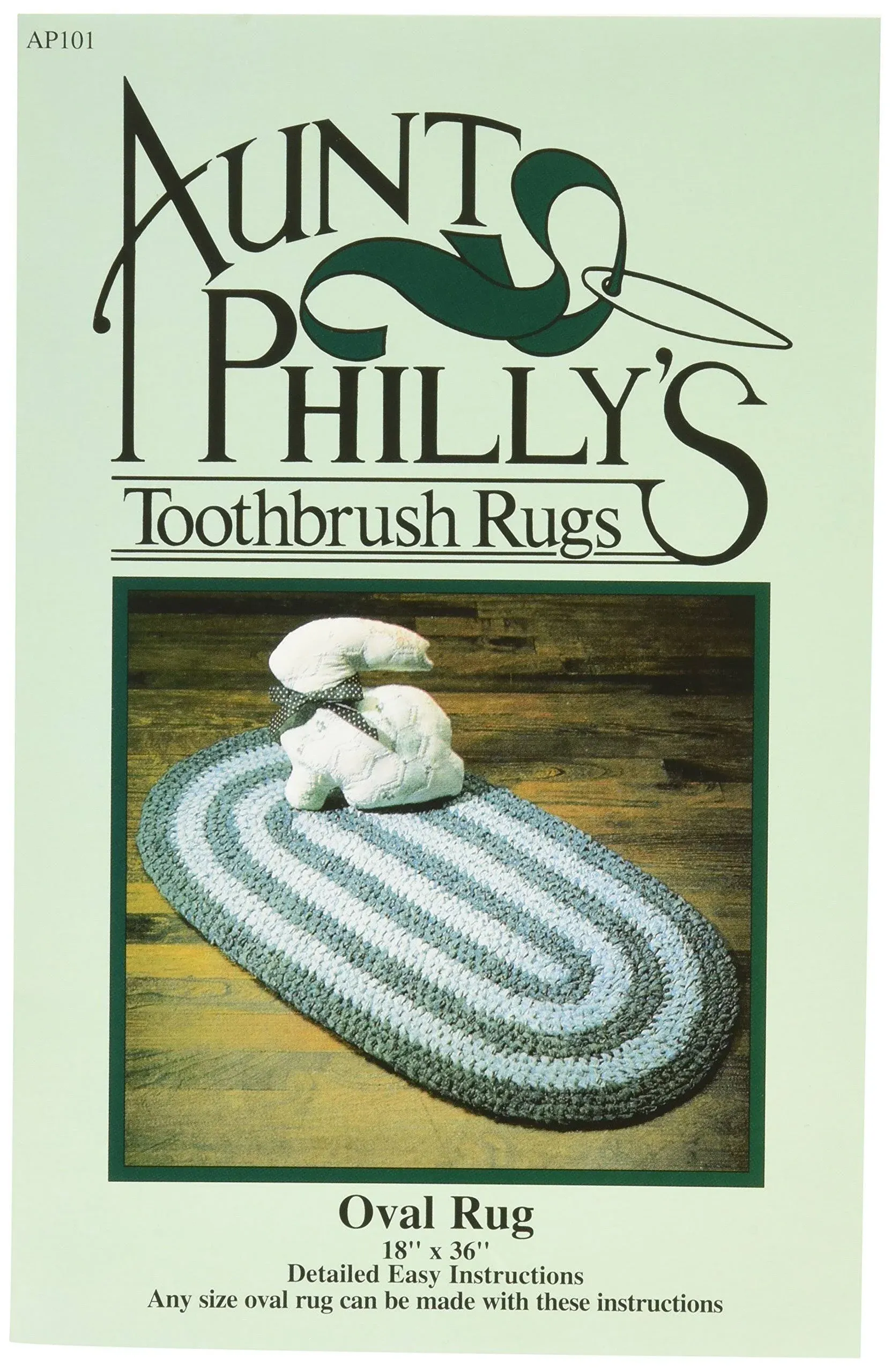 "Aunt Philly's Toothbrush Oval Rug Pattern"