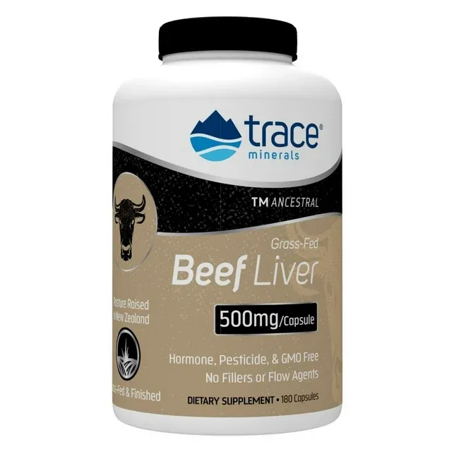 Trace Minerals Beef Liver 180 Capsules