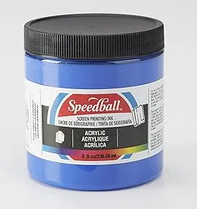 Speedball 8 oz. Acrylic Screen Printing Ink Ultramarine Blue