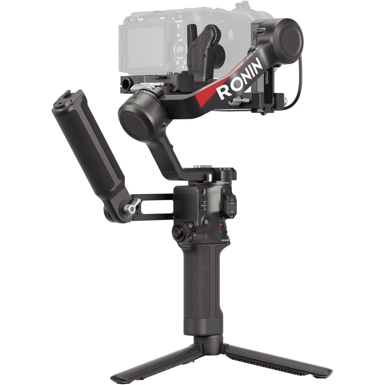 DJI RS 4, estabilizador cardán de 3 ejes para cámaras DSLR y sin espejo Canon/Sony/Panasonic/Nikon/Fujifilm, Disparo vertical nativo de 2ª generación, Joystick de interruptor de 2 modos, brazos de eje