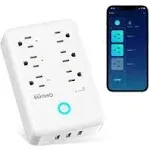 Plug Outlet Extender, Surge Protector with 3 Individually Controlled Smart Ou...