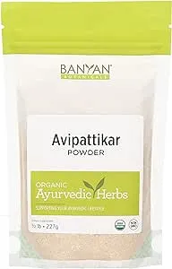 Banyan Botanicals Avipattikar Powder – Organic Avipattikar with Clove Flower, Cardamom Seed & Vidanga ­­– for Supporting Smooth Digestion & a Calm Stomach – ½ lb. – Non-GMO Sustainably Sourced Vegan