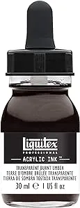 Liquitex Professional Acrylic Ink, 1-oz (30ml) Jar, Transparent Burnt Umber