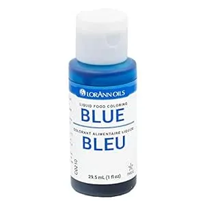 LorAnn Blue Liquid Food Color, 1 ounce squeeze bottle - Blistered