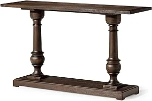 Maven Lane Arthur Traditional Wooden Console Table in Antiqued Brown Finish