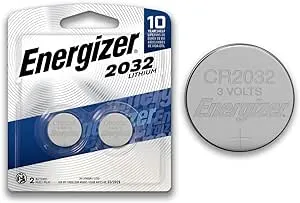 Energizer - 2032 Batteries (2 Pack), 3V Lithium Coin Batteries