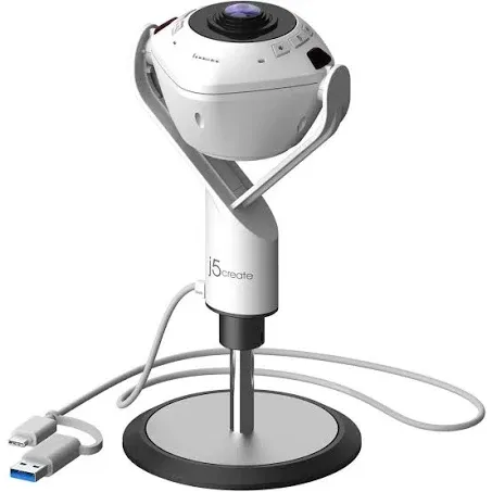 j5create 360 AI Smart Panoramic Video Conference Camera CM-JVU368