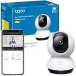 Tapo 2K QHD Indoor Pan/Tilt Security Wi-Fi Camera, AI Detection,360° Visual Coverage, Night Vision, Customizable privacy Mode, Cloud &Local Storage, Works with Alexa&Google Home C220