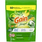 Gain Flings Laundry Detergent Pacs, Original Scent - 31 ct