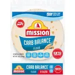 Mission Carb Balance Fajita Flour Tortilla Wraps (8 oz)