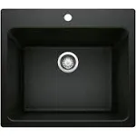 Blanco - Liven Dual Mount Laundry Sink - Coal Black