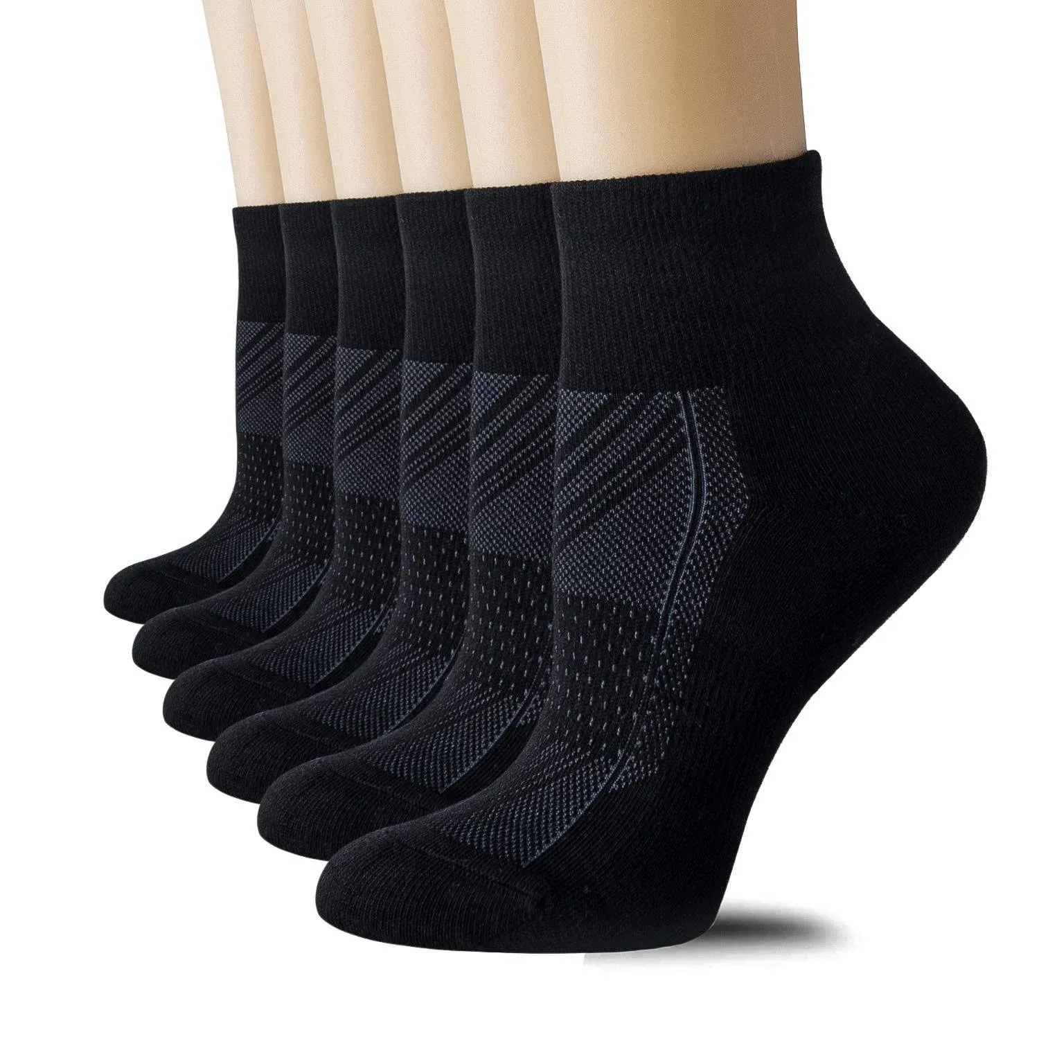 CELERSPORT 6 Pack Womens Ankle Socks