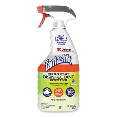 Fantastik Multi-Surface Disinfectant Degreaser, Herbal, 32 oz Spray