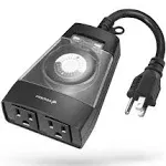 Fosmon Dual Outdoor Timer Outlet