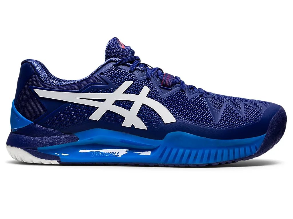 GEL-RESOLUTION 8 WIDE | Men | Dive Blue/White | Men's Tennis Shoes | ASICS United States