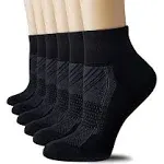 CS CELERSPORT 6 Pairs Women's Running Ankle Socks Athletic Sport Socks Cushioned