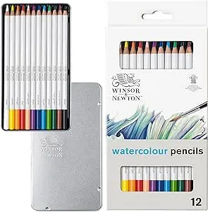 Winsor & Newton Studio Collection Artist Pencils, Watercolor Pencils, Set of 12