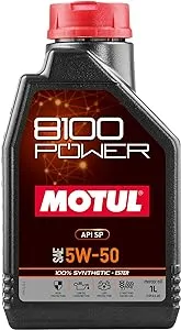 MOTUL 8100 POWER 5W-50 Motor Oil 1 Liter 100% Synthetic Ester