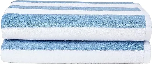 Amazon Basics Cabana Stripe Beach Towel