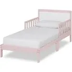 Dream On Me Brookside Toddler Bed - Blush Pink/White