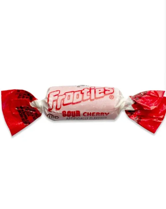 Frooties Sour Cherry Tootsie Roll Chewy Candy 360 Piece Count, 38.8 oz Bag