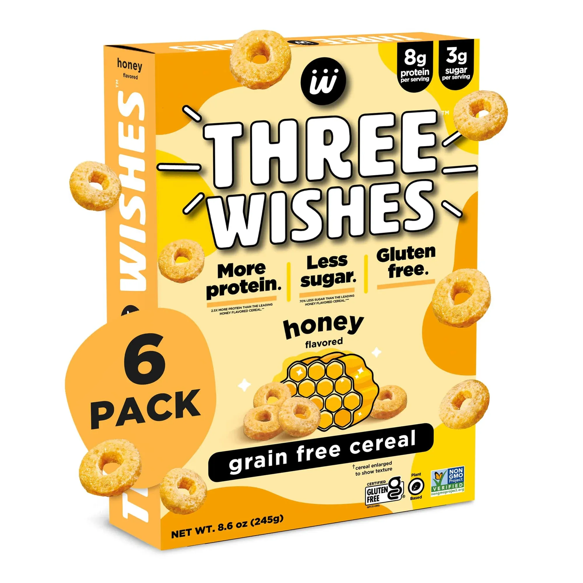 Three Wishes Honey Cereal 6-Pack