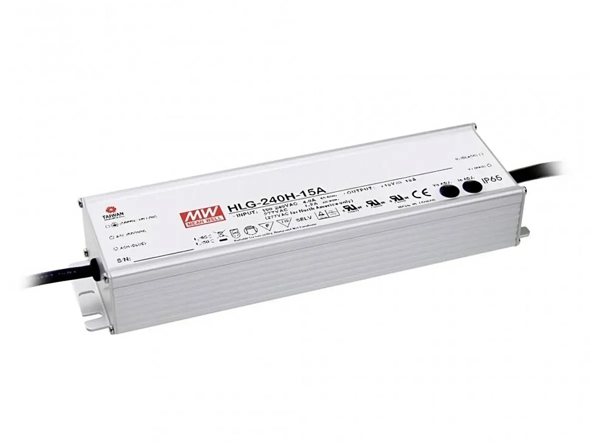 Mean Well HLG-240H-24 240W 24V 10A IP67 LED Power Supply Driver