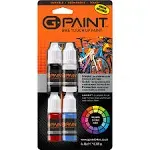 G-Paint Bike Touch Up Paint - 4 Pots - Black/White/Red/Blue Size: 4 P