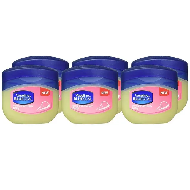 Vaseline 6X Jars Vaseline Blue Seal Gentle Baby Protective Petroleum Jelly | 1.75oz |