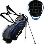 Ask Echo Lightweight Golf Stand Bag with 14 Way Full Length Dividers 9 Pockets