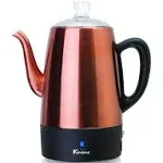 Euro Cuisine PER08 Stainless Steel Percolator, 8 cups