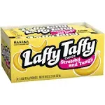 Laffy Taffy Candy, Stretchy & Tangy, Banana Flavor, 1.5 Ounce Bars (Pack of 24)