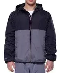 Rokka&Rolla Men's Packable Mesh Lined Lightweight Windbreaker Jacket - Black Gray