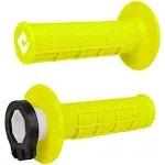 ODI MX V2 Lock-On Half Waffle Grips Yellow