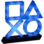 Paladone PlayStation 5 Icons Light PS5 XL - Color Phasing and Sound Reactive Game Room Lighting - Blue