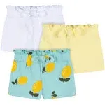 Gerber 3-Pack Baby & Toddler Girls Picnic Day Dreams Pull-On Knit Shorts