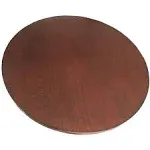 Advanced Furniture Dark Brown Wood Rotating Turntable Lazy Susan 360 Swivel with ...