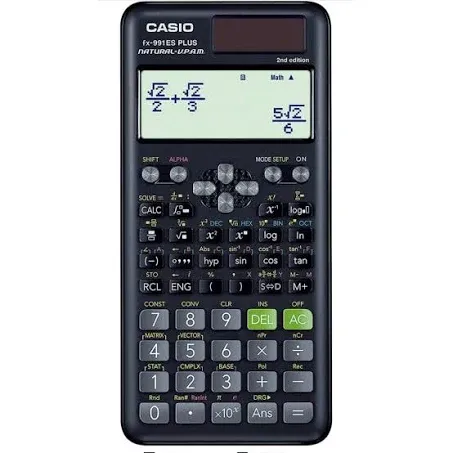 Casio Fx-991es Plus-2Nd Edition Scientific Calculator, Black