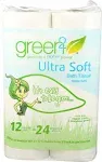 Green2 Ultra Soft Bath Tissue Double Rolls, Two-Ply - 12 rolls