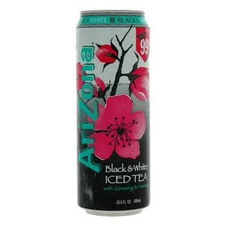 Arizona Black & White Tea, 23.5000-Ounces (Pack Of 24)