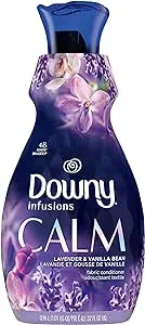 Downy Infusions Liquid Fabric Softener, Calm, Lavender & Vanilla Bean, 32 fl oz