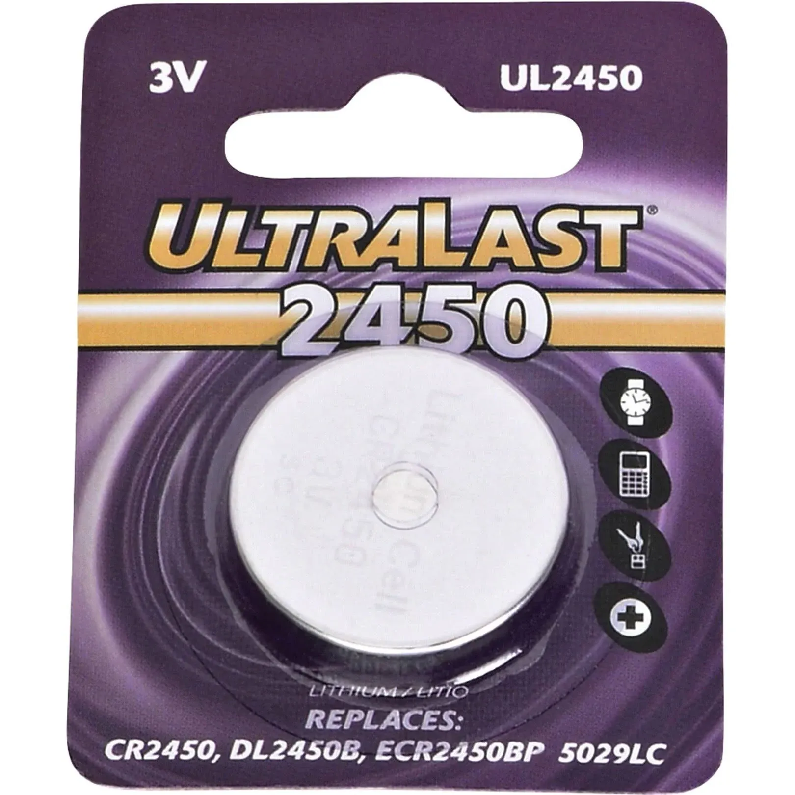 Ultralast UL2450 CR2450 Lithium Battery