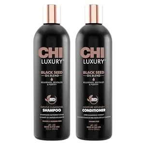 CHI Brand Luxury Black Seed Oil Blend Gentle Cleansing Shampoo & Moisture Replenish Conditioner 12 Fl Oz Each (pack Of 2)