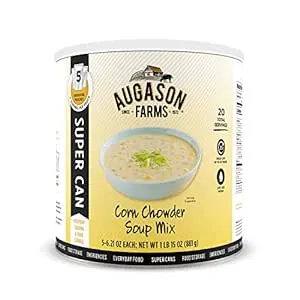 Augason Farms Corn Chowder Soup Mix 1 lb 15 oz No. 10 Super Can