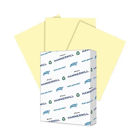 Hammermill Multipurpose Paper, 20lb., 8-1/2" x 14", Canary