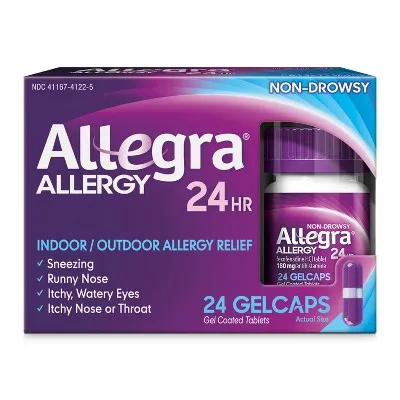 Allegra 24 Hour Allergy Gelcaps - 24 Ct.