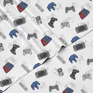 Kid’s Rule Gamer Printed Full Size Top Flat Polyester Sheet Only (New) 81” X 96”