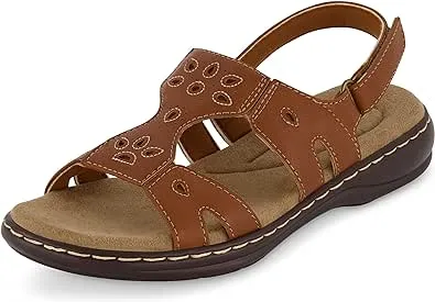 CUSHIONAIRE Women's Briar comfort sandal +Comfort Foam