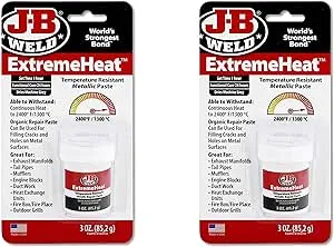 J-B Weld 37901 Extreme Heat High Temperature Resistant Metallic Paste, 3 Oz